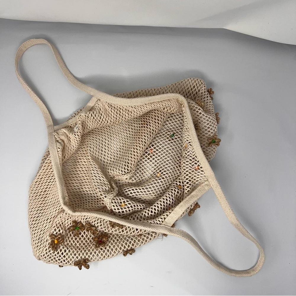 Urban outfitters- Knit bag with flowers never used - Picture 7 of 10